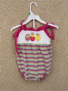 Abby & Evie Easter Romper - 18M